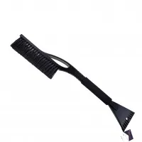 Щетка-скребок для снега, рукоятка из пластика, черная, а-21
